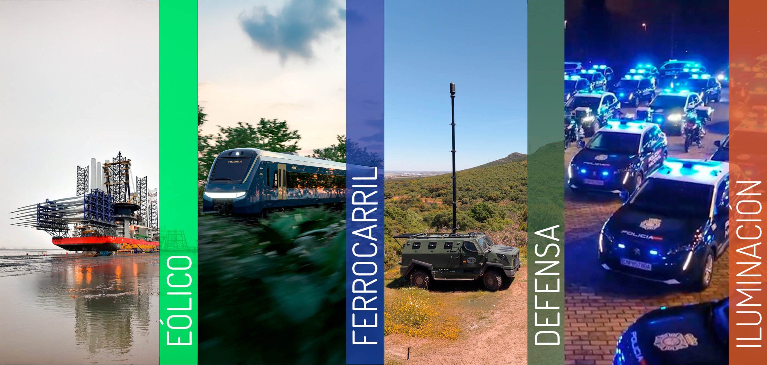 Eólico, Ferrocarril, Defensa, Iluminación